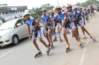 Roller Skating Half Marathon Rally - Ernakulam to Aluva 2.10.2012  &raquo; Click to zoom ->