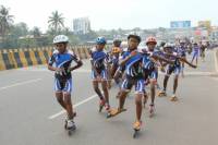 Roller Skating Half Marathon Rally - Ernakulam to Aluva 2.10.2012  &raquo; Click to zoom ->