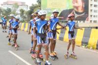 Roller Skating Half Marathon Rally - Ernakulam to Aluva 2.10.2012  &raquo; Click to zoom ->